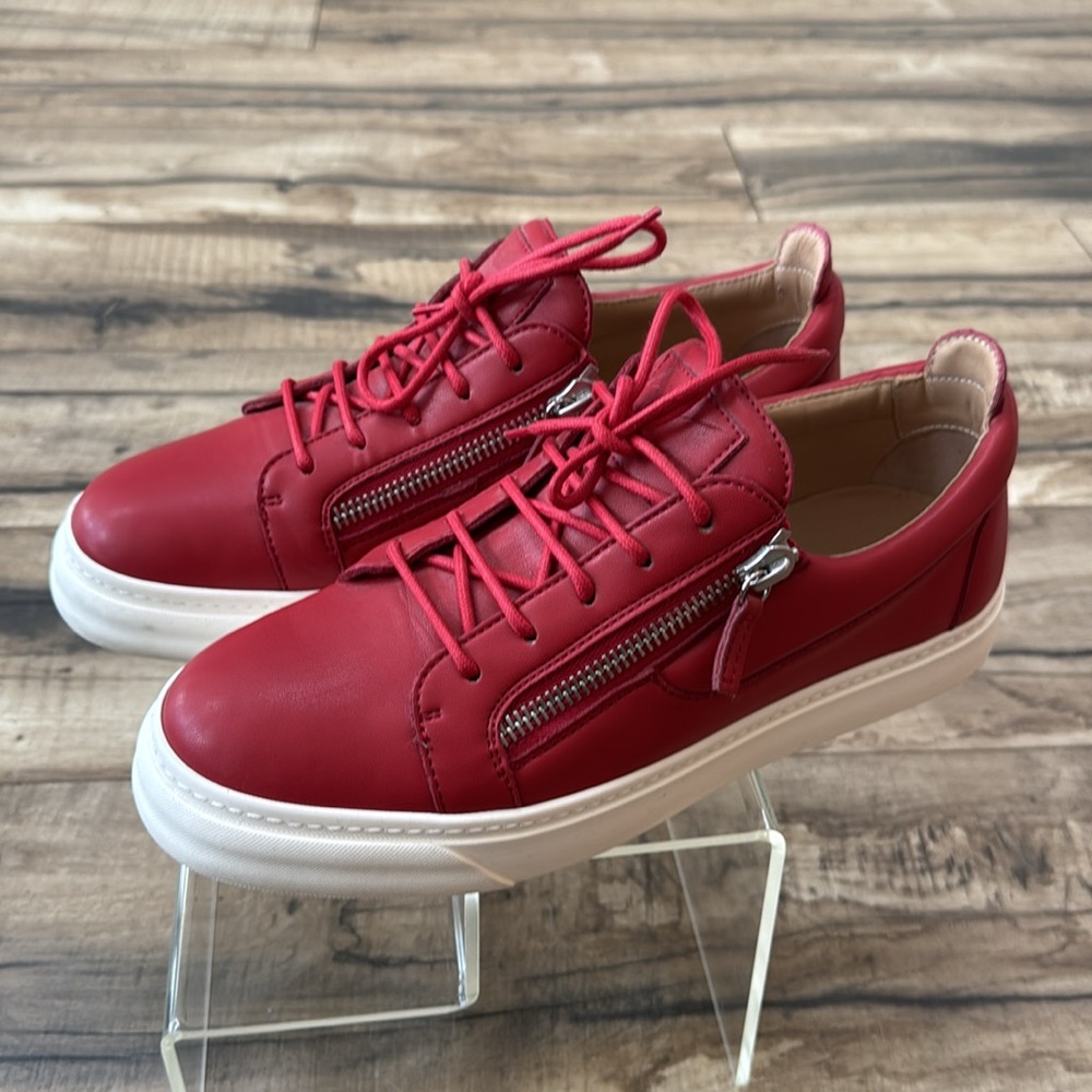Like New Giuseppe Zanotti Red Men’s Fashion Sneakers